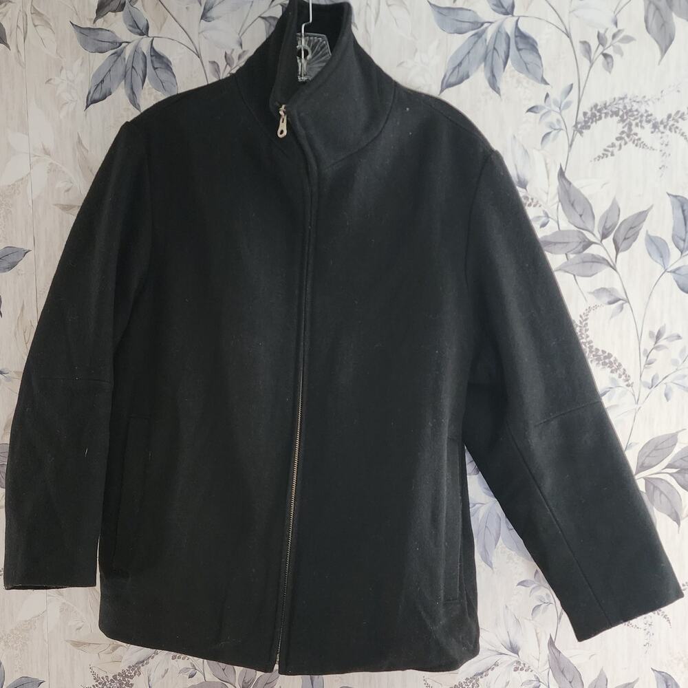 Gap Men's Black Full Zip Pea coat Size XS